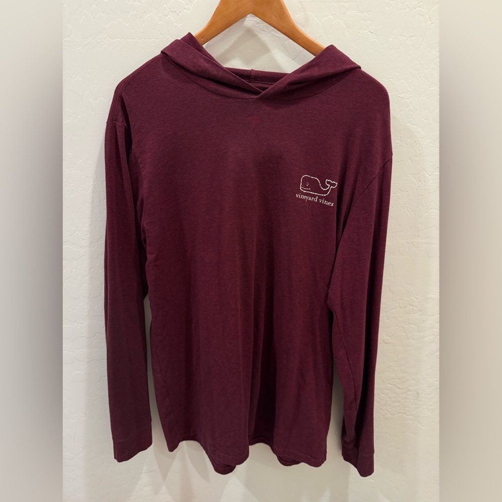 Vineyard Vines Burgundy Long Sleeve Hoodie M